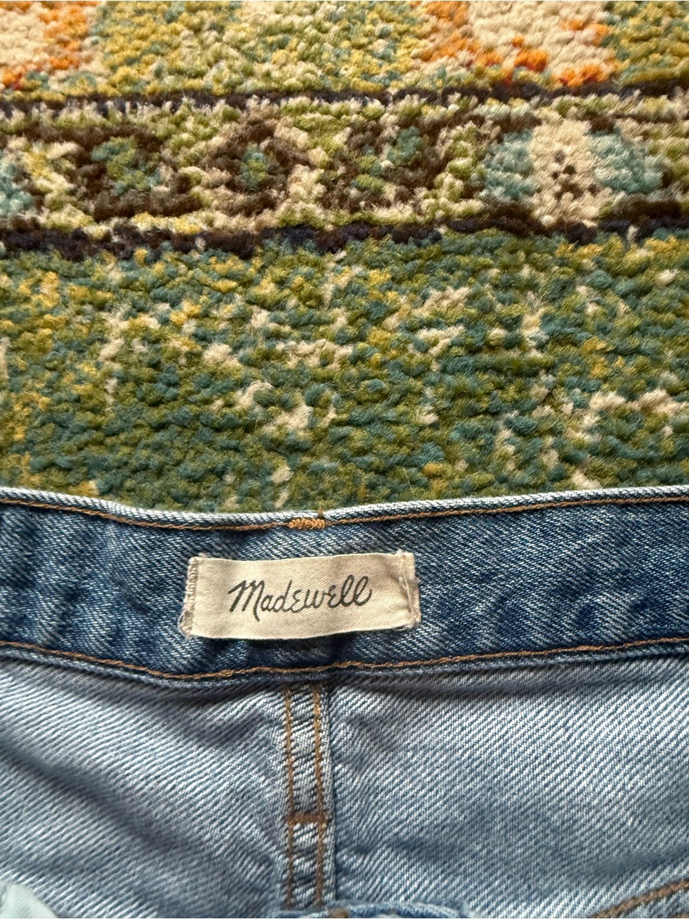 Madewell High Rise Mom Jeans Light Wash Denim Tapered Leg Vintage 100% Cotton - Picture 5 of 9